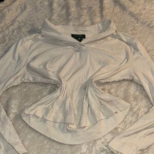 Women's Ralph Lauren  Cream crop Top